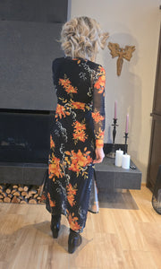 Emma mesh appelsínugul blóm