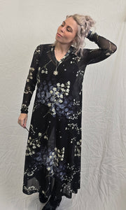 Fríða lillablá & hvít blóm