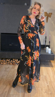 Emma mesh appelsínugul blóm