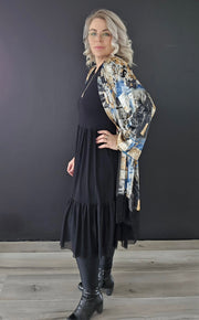 Kimono, blár