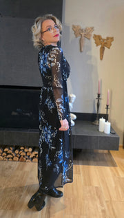 Emma mesh blá blóm