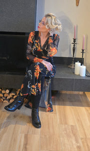 Emma mesh appelsínugul blóm