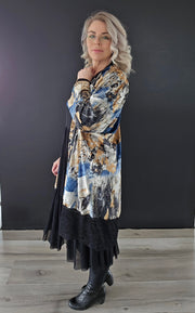 Kimono, blár