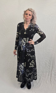 Fríða lillablá & hvít blóm
