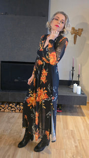 Emma mesh appelsínugul blóm